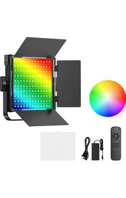 RGB Photography Lighting Kit, 50W Bi-Color LED Studio Lights, 2300k~8500k, CRI 97+ NEW