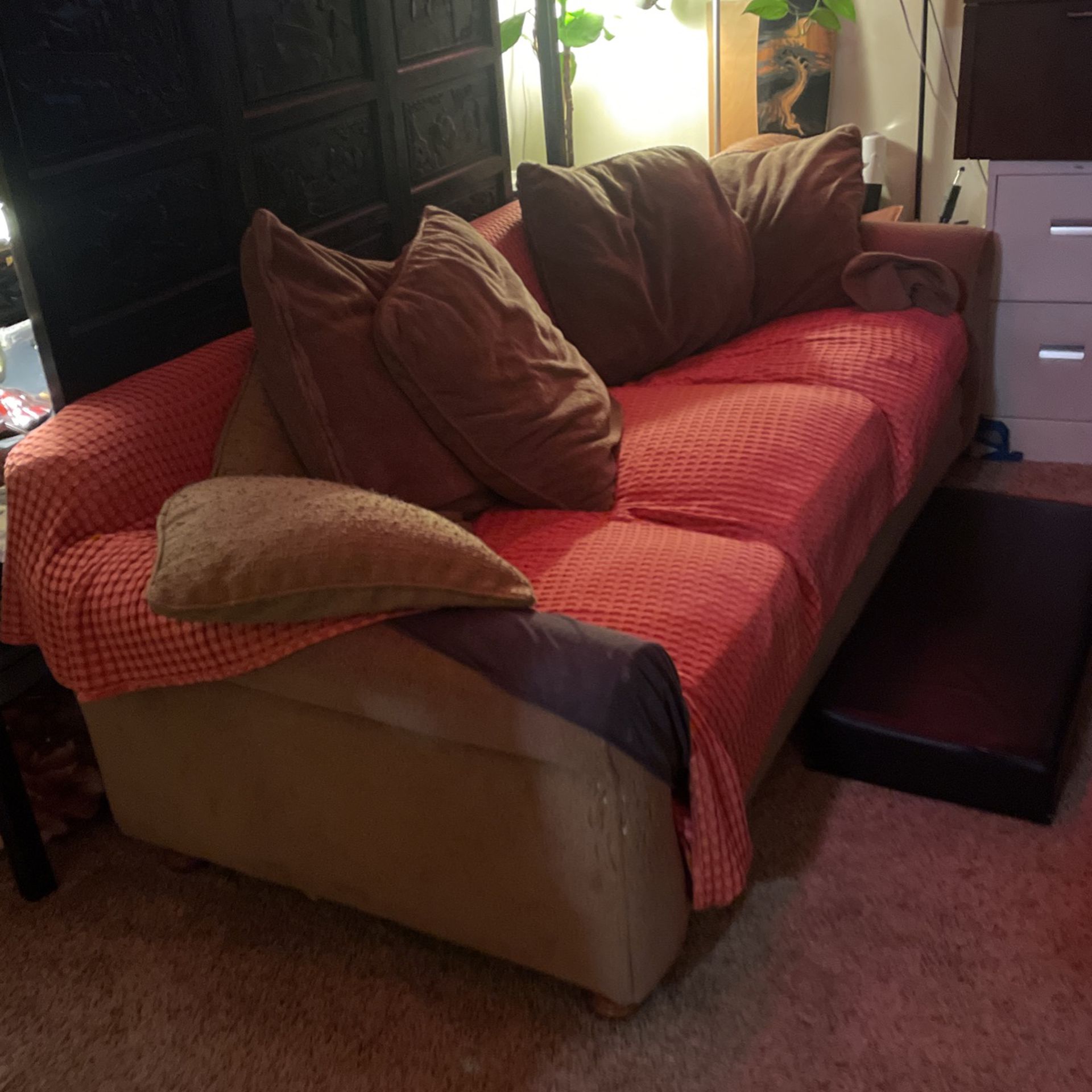 Brown Micro Fiber Couch