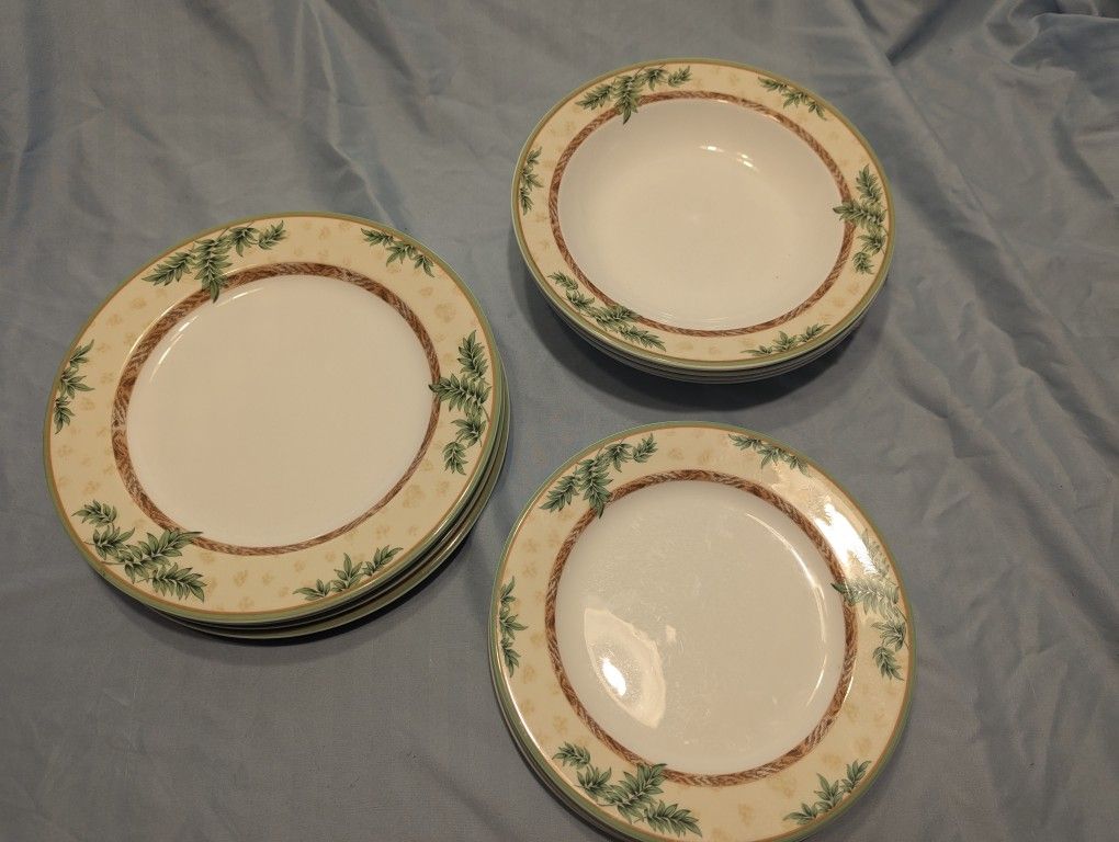 Bone China Set Of 4 Dishes Bowl Plates