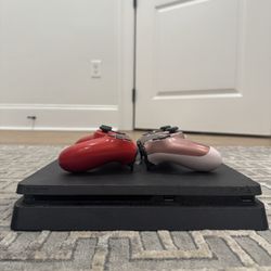 PlayStation 4  With 2 Controllers( HDMI And Power Cord Included)