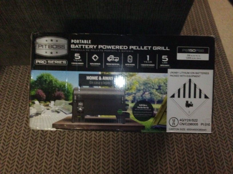 PIT BOSS BATTERY POWERED PORTABLE WOOD PELLET GRILL