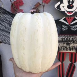Thanksgiving White Pumpkin 🎃 Candle extra large 🎃