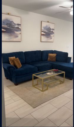 Blue Sectional
