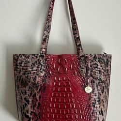 BRAHMIN Ellen Ruby Prowl Ombre Melbourne Tote