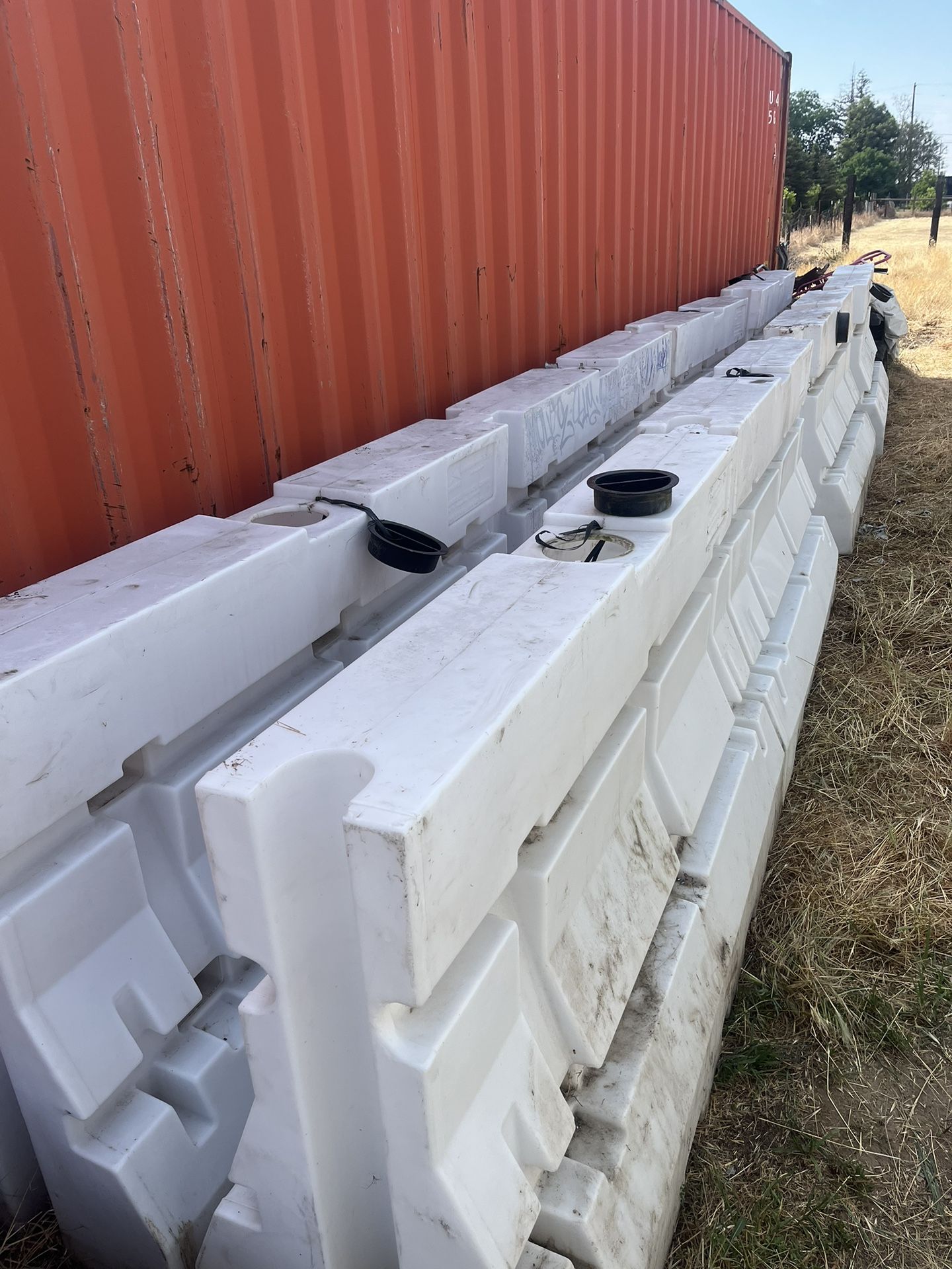 Water Filled street barrier