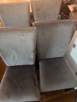 Marble table with 4 chairs