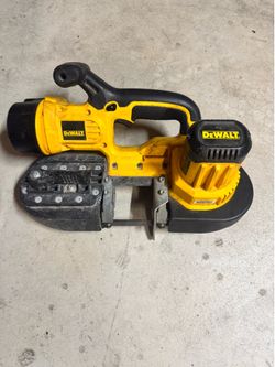 Dewalt 18v bandsaw with 2 batteries and a charger