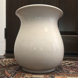 Antique large white Ironstone Jardininiere Vase. 