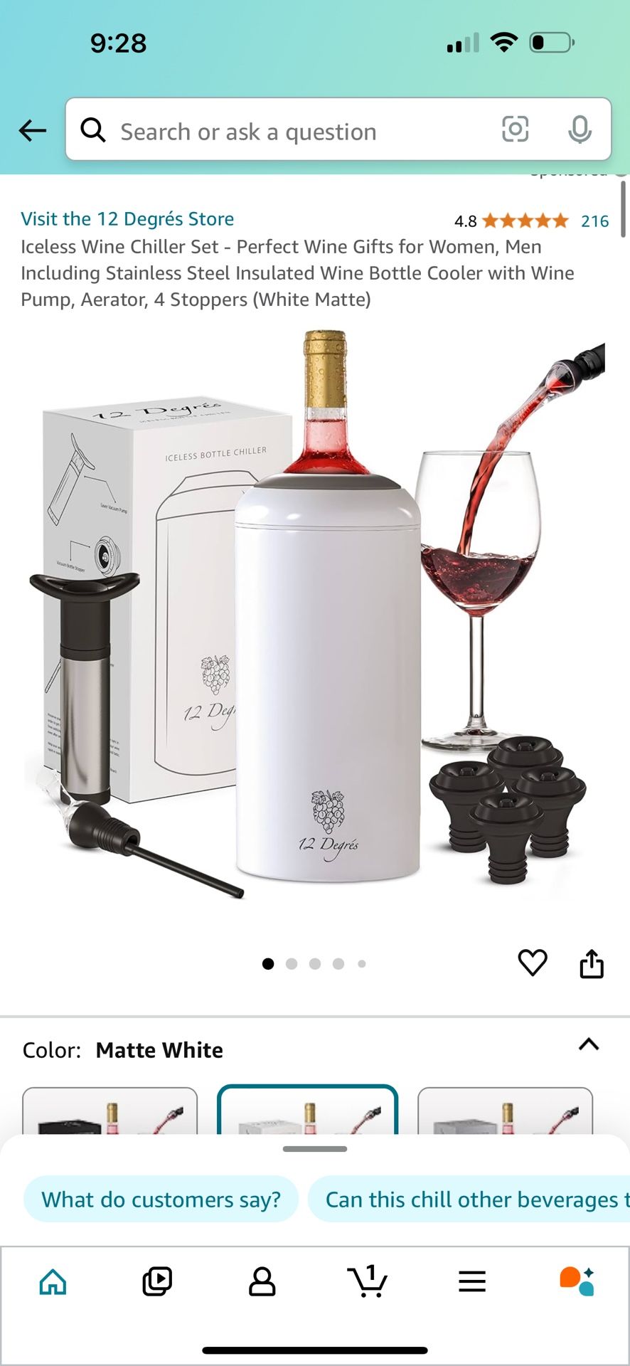 Iceless Wine Chiller Brand New