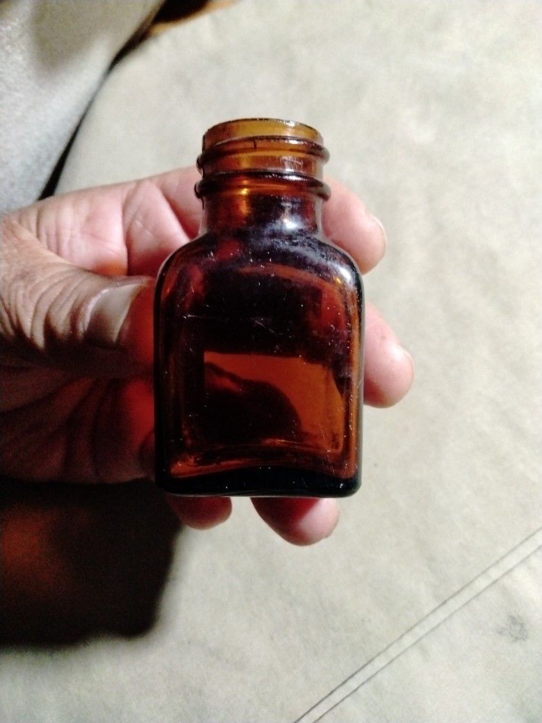 Amber Antique Bottles Of Old