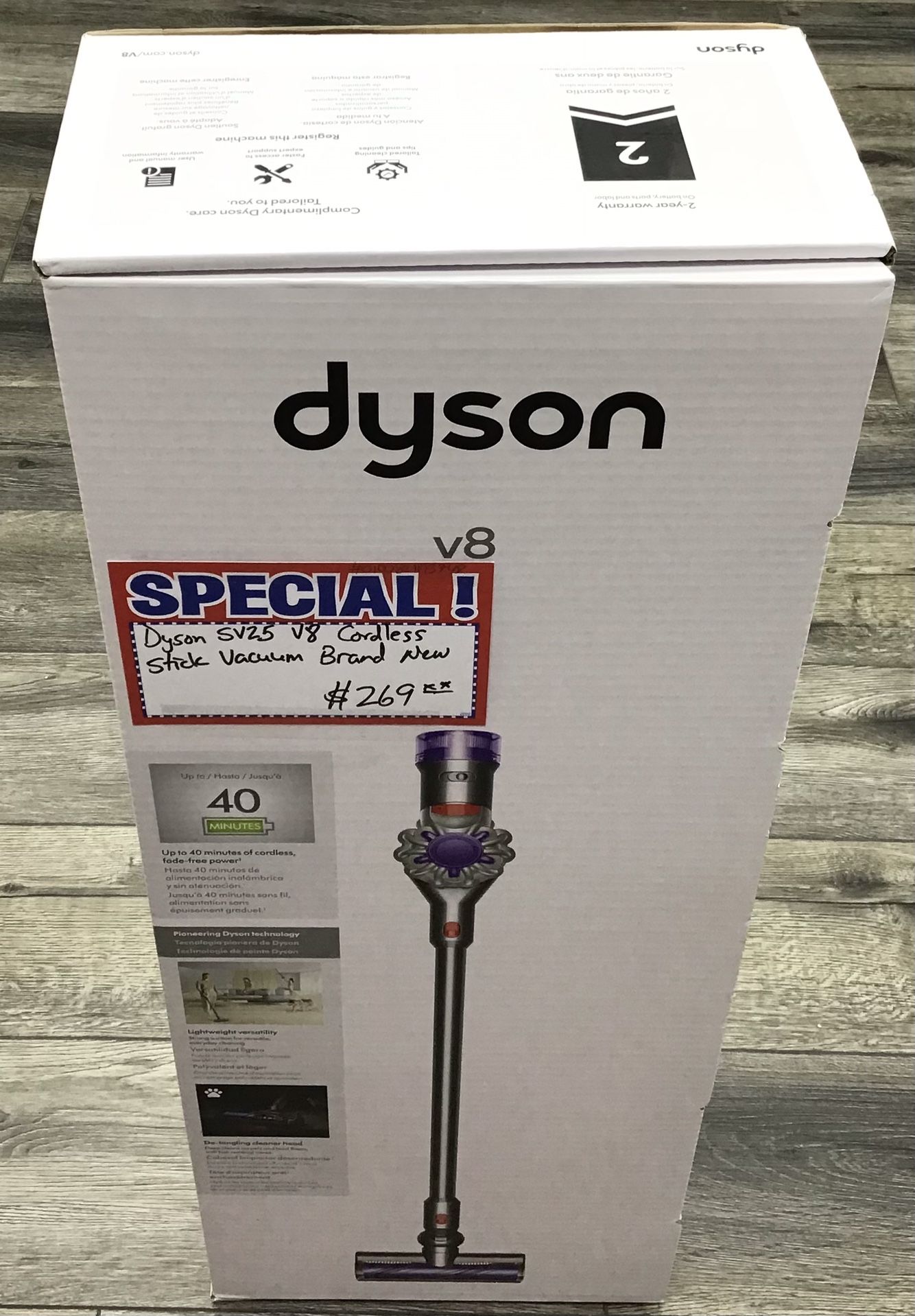 Dyson SV25 V8 Cordless Stick Vacuum Brand New 