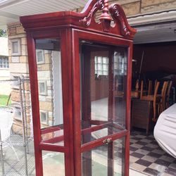 Lighted Cherry 4 Glass Shelves  Cabinets  79x 38 1/2