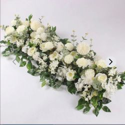 Artificial Luxury White Rose flowers for Party Stage Floral/Wall Arches Decor,/Row Wedding Table/Centerpiece