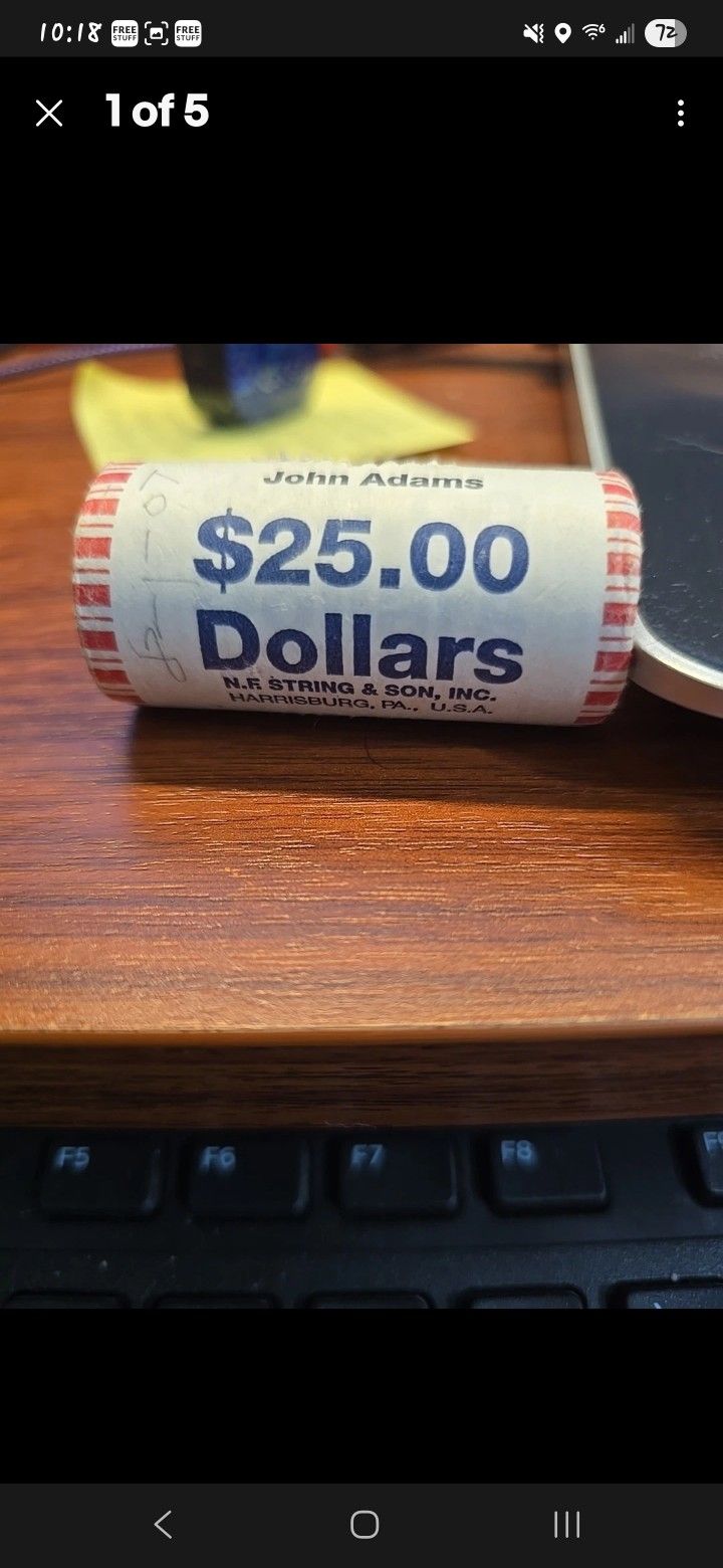 uncirculated George Washington and John Adams coins