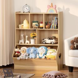 Kids Storage Organizer, 3 Tier Bookcase And Bookshelf