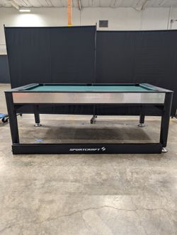 SPORTCRAFT Black and Silver Air Hockey Table