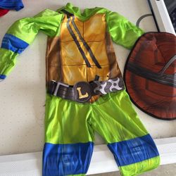 Boys Small 4-6 Leonardo Costume Ninja Turtles