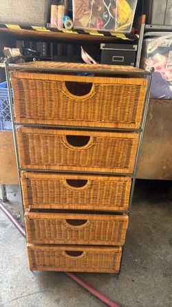 Metal wicker Gabinete