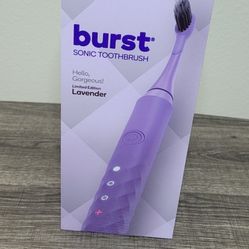 New! BURST SONIC TOOTHBRUSH Limited Ed. LAVENDER Cordless