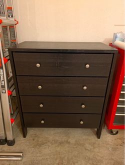 Dark Brown 4-Drawer Dresser