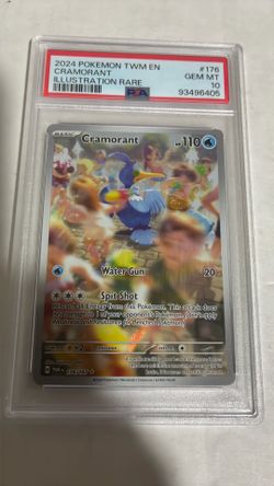 Cramorant Illustration Rare PSA 10 Pokemon 2024 EN Twilight Masquerade 176/167