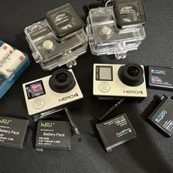 (2) GOPRO HERO 4’s