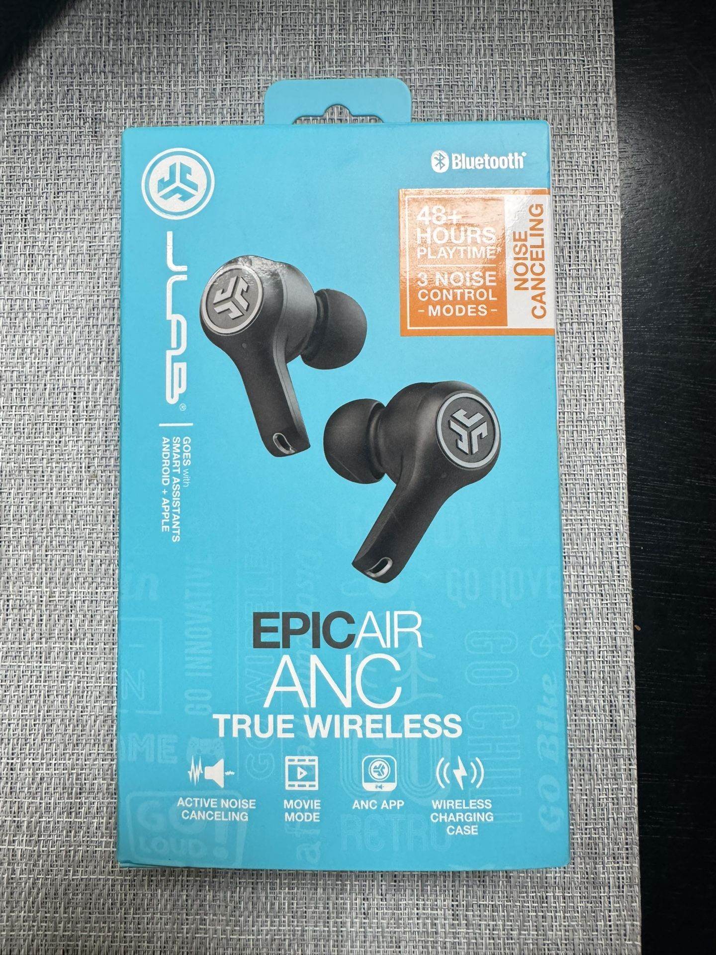 JLab Epic Air Active Noise Cancelling True Wireless Bluetooth Earbuds