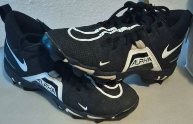 Nike Alpha Football Cleats Black/White Men's 7.5