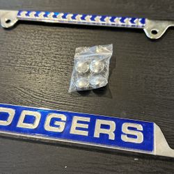 Dodgers Metal Glass License Plate Frames 