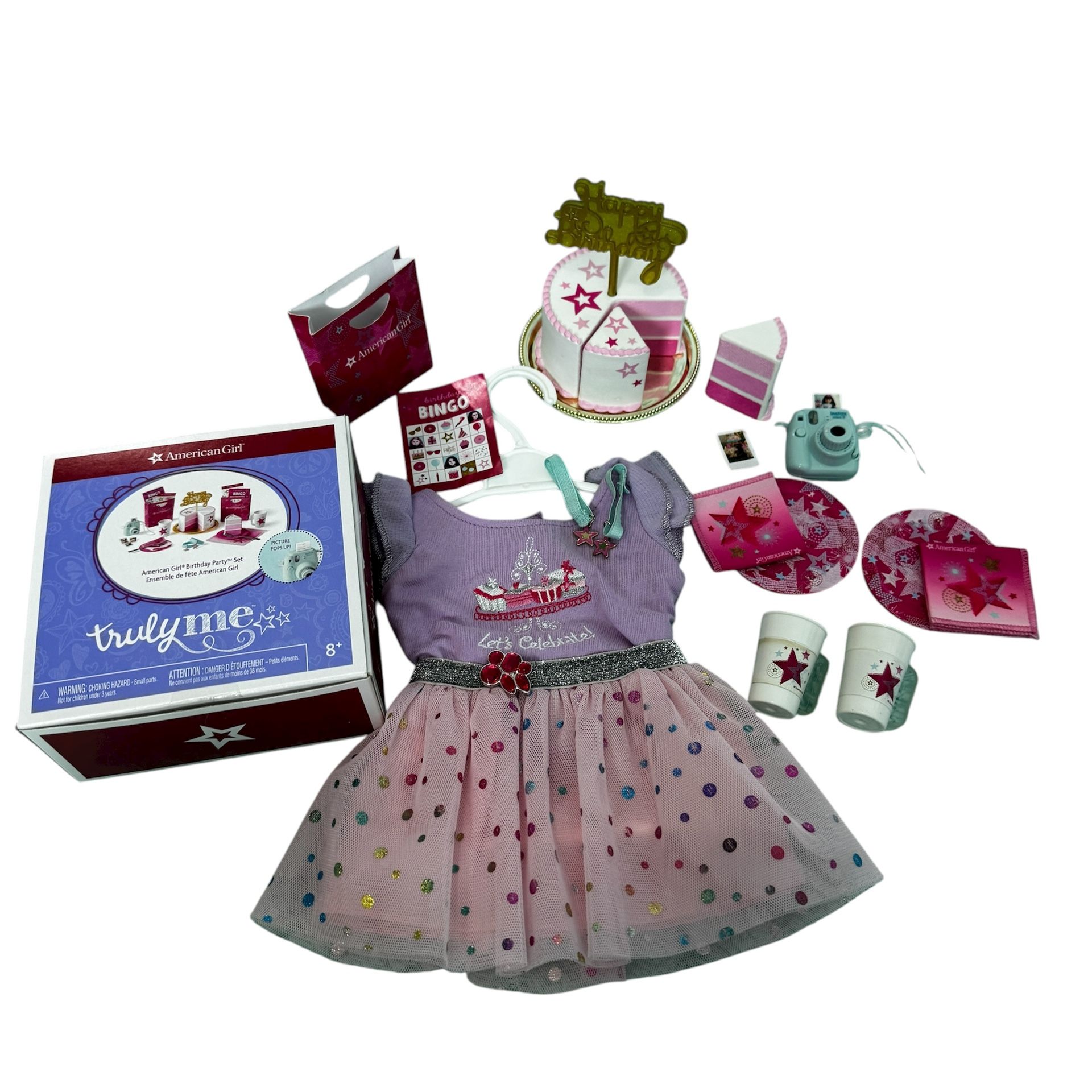 American Girl Birthday Party Set with Birthday Party Outfit