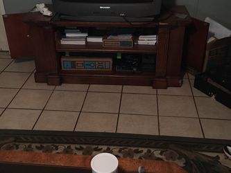 Tv stand with storage drawers on the side