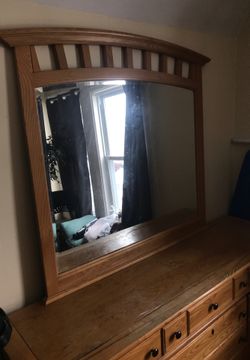 Jordan furniture mirror dresser