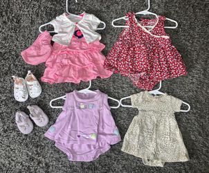Newborn Baby Girl Dresses With Shoes