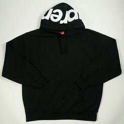 Supreme Contrast Hoodie Black Men’s Medium