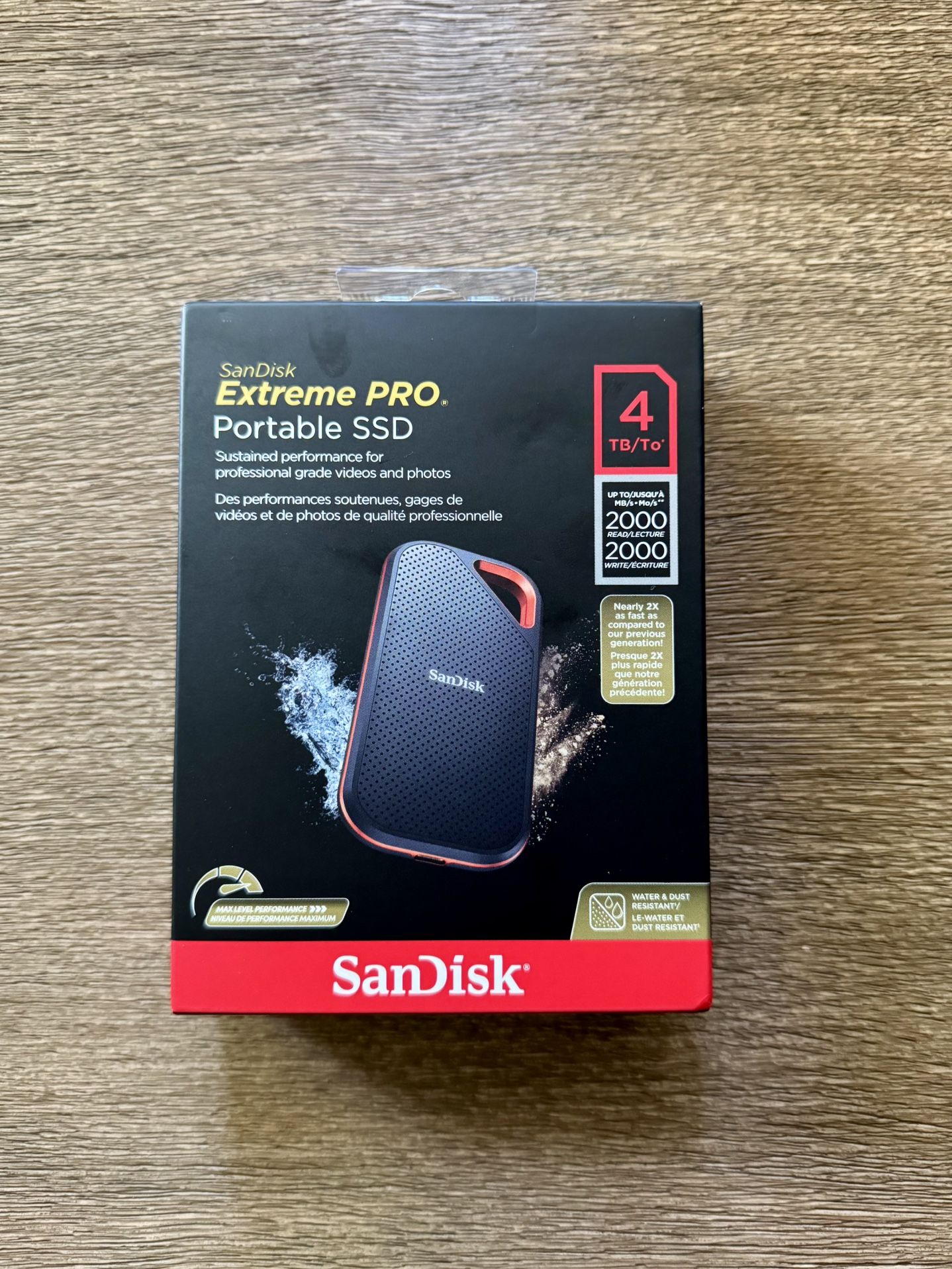 SanDisk Extreme Pro Portable SSD 4tb
