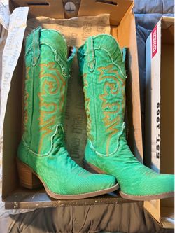 Green Cowboy Boots
