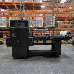Preferred Packaging Shrink Wrap Machine Combo System with Heat Tunnel Working