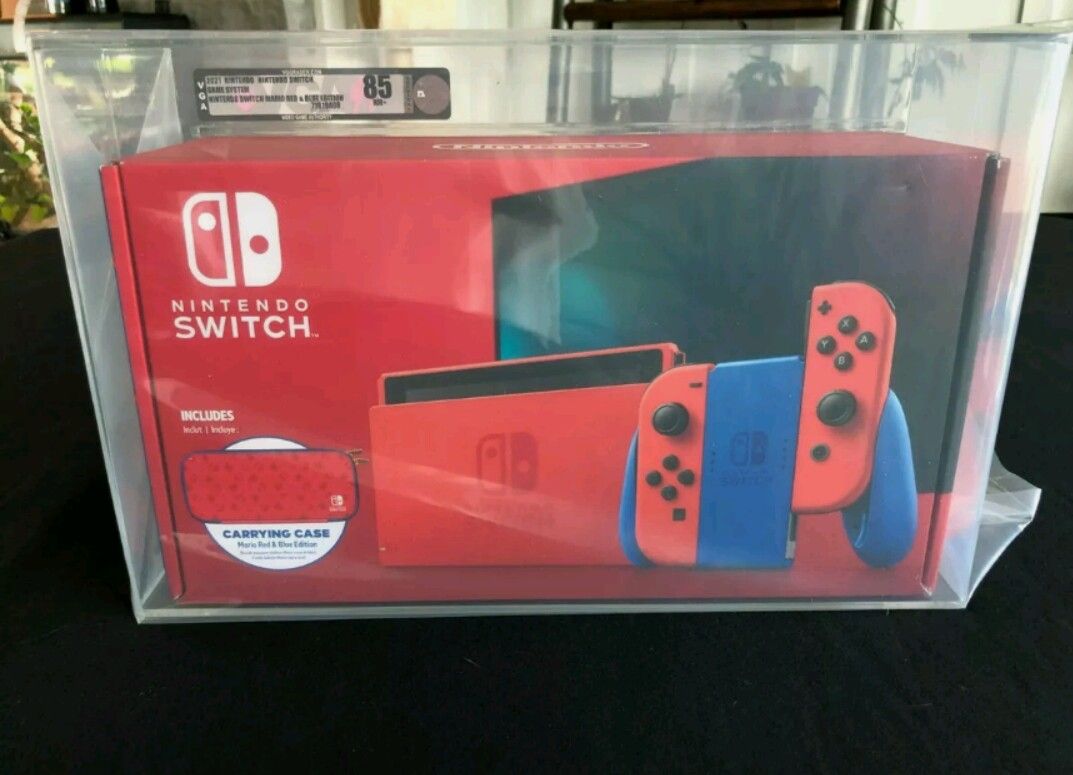 Nintendo Switch Mario Red & Blue Edition Console, New, Graded VGA 85 NM+