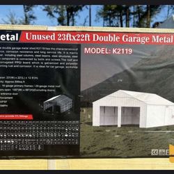 22x23 Carport Metal Shed Garage