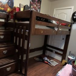 Wooden Bunk Bed 