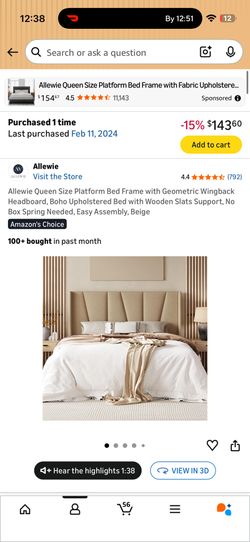 Queen Boho Bed Frame