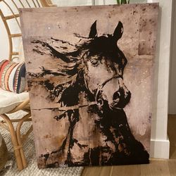 Brand New 30x40 Inch Horse Canvas Wall Art 