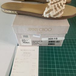 Jimmy Choo London Weave Flat 