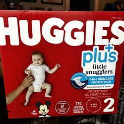 HUGGIES PLUS LITTLE SNUGGLERS DIAPERS