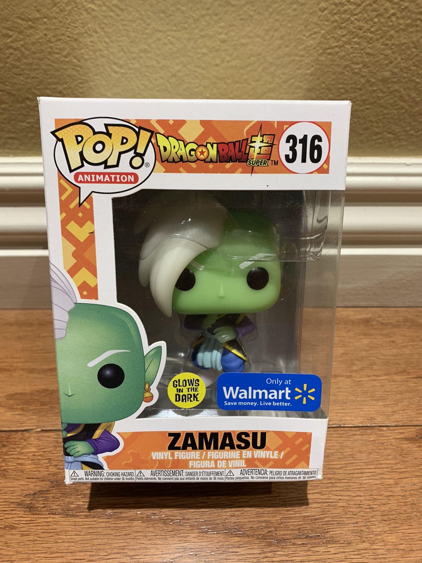 Damaged Box Funko Pop! Dragonball Z Glow Zamasu Walmart Exclusive