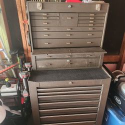 Machinist Tool Box With Tools
