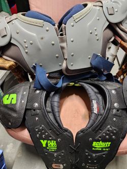 Adult Football pads & helmet