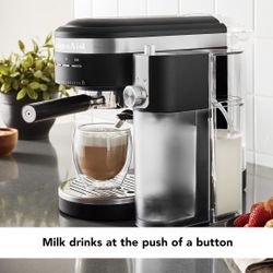 **New in Box** KitchenAid Semi-Automatic Espresso Machine with Milk Frother Attachment - KES6404