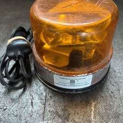 Vintage Amber Magnetic Base Strobe Light