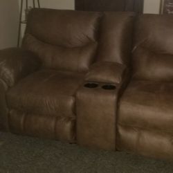 Couch And Love Seat Reclining Set